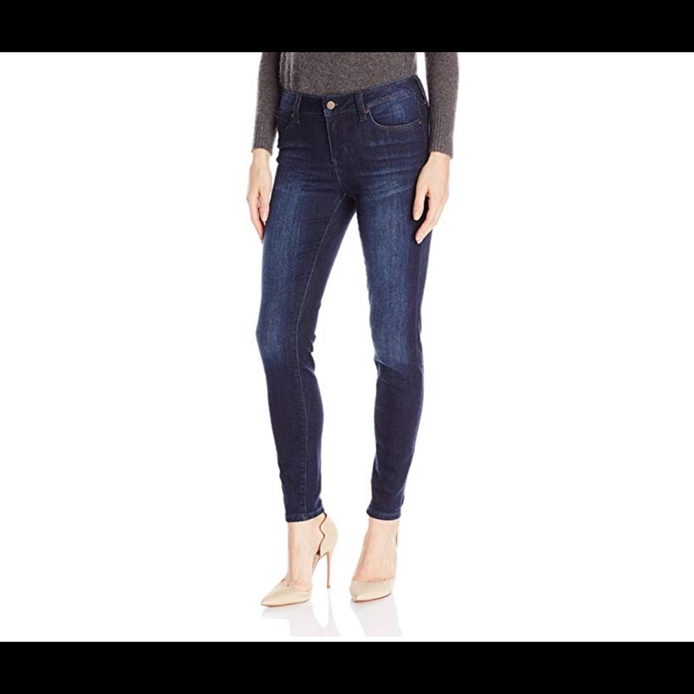 Liverpool Vintage Super Dark Wash Crop Jeans